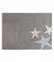Lorena Canals Dywan bawełniany Tres Estrellas Tricolor Azul/Blue 120x160 szary w gawiazdki C-TE-GA