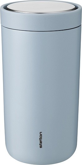 Stelton Kubek termiczny To-Go Click 200 ml błękitny z podwójnej stali 675-27