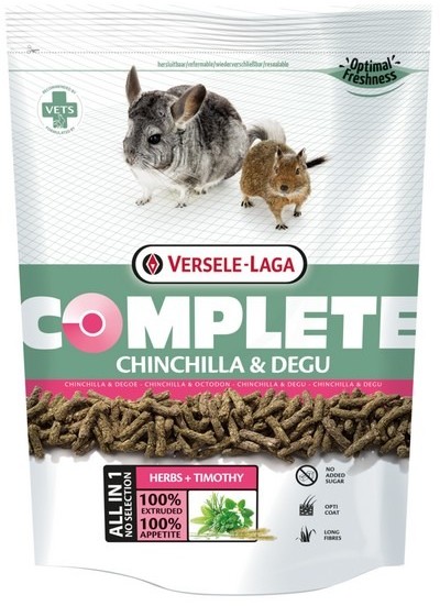 Versele-Laga Chinchilla & Degu Complete pokarm dla szynszyli i koszatniczki 8kg