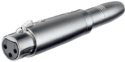 Wentronic Adapter XLR 3-biegunowy XLR sprzęgła na 6.3 MM Mono kuppl., 1 szt. 27453-GB