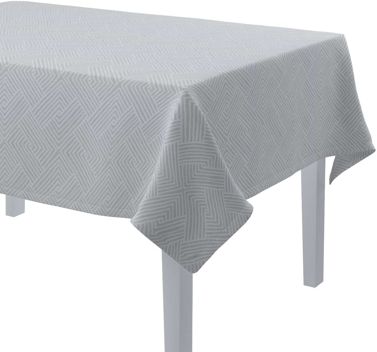 Dekoria Obrus prostokątny szaro-białe wzory geometryczne 130 × 130 cm Sunny 420-143-43