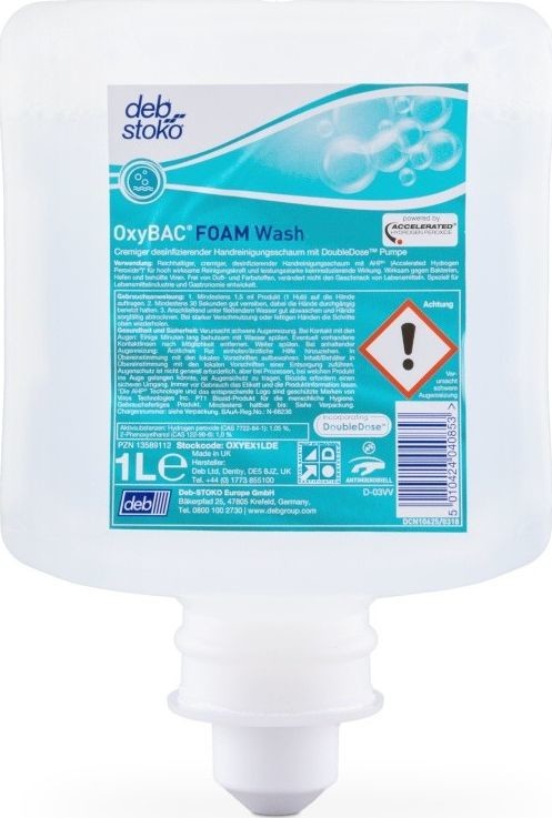 DEB DEB Mydło antybakteryjne w pianie DEB Oxybac Foam Wash zapas do dozownika 1000ml HG-104395