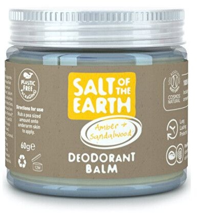 WEBHIDDENBRAND Naturalny dezodorant mineralny Bursztyn i Drzewo Sandałowe Deodorant Balm) 60 g