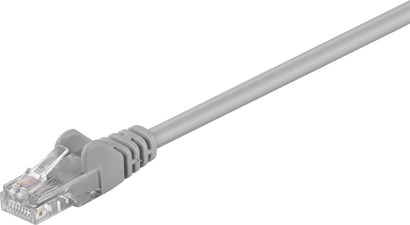 Goobay Kabel krosowy patchcord U/UTP kat 5e CCA szary 1,5m 95557