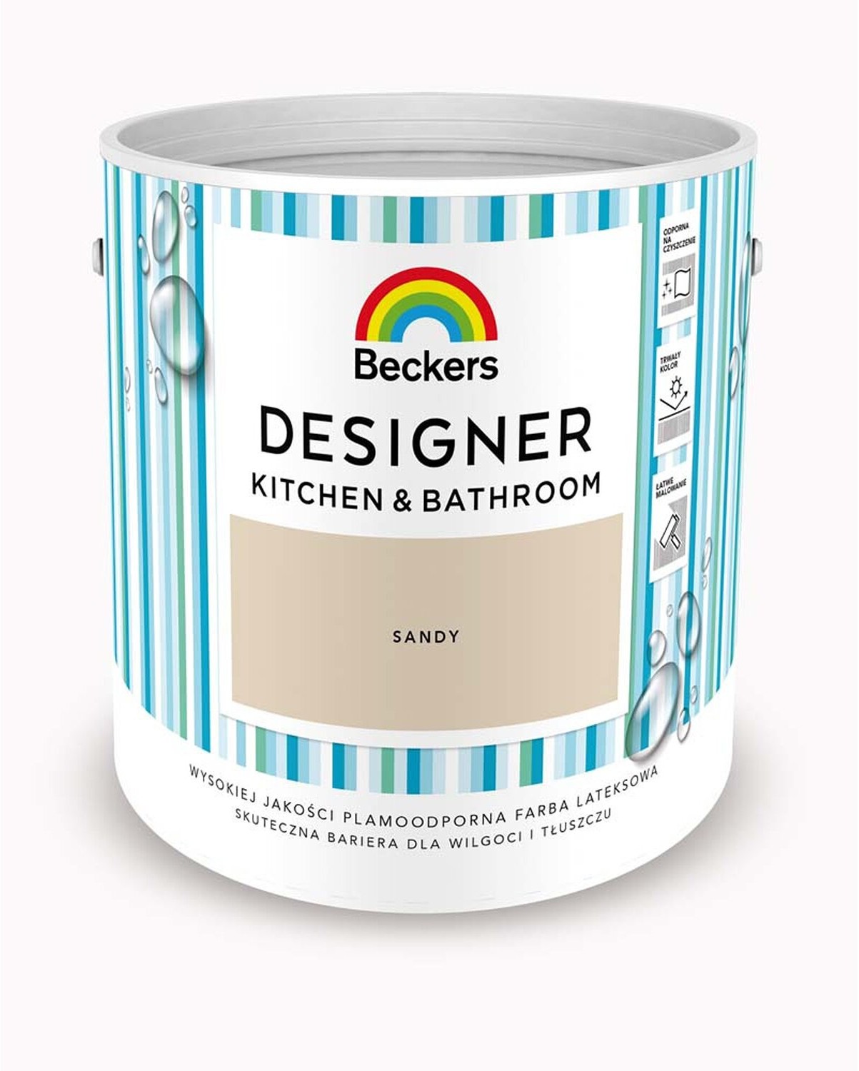 Beckers Emulsja Designer Kitchen&Bathroom Sandy 2,5 l