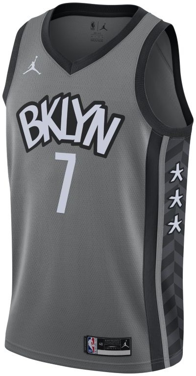 Nike Koszulka Jordan NBA Swingman Kevin Durant Nets Statement Edition 2020 - Szary CV9469-005