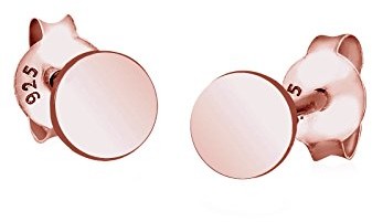 Elli Damskie kolczyki na sztyfcie okrąg  srebro wysokiej próby 925, srebro, różowe złoto 0302652616