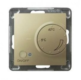 Ospel Regulator temperatury z czujnikiem napowietrznym Impresja ZŁOTY METALIK RTP-1YN/M/28