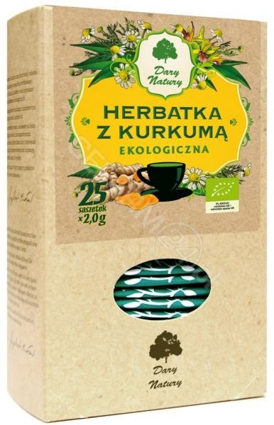 Dary Natury HERBATKA Z KURKUMĄ BIO (25 x 2 g) -