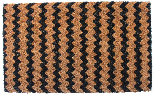 Colours Wycieraczka  ZigZag 45 x 75 cm czarny