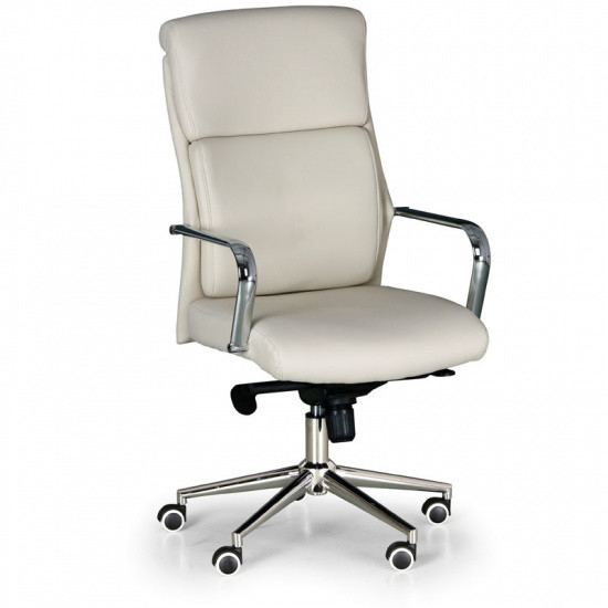 B2B Partner Krzesło biurowe Viro, skóra, beżowy NF5537-cream46