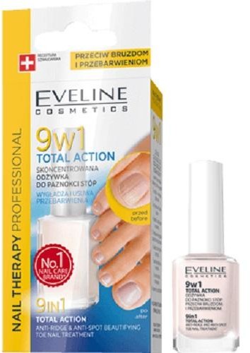 Eveline Nail Therapy Total Action 9w1 odżywka do paznokci stóp