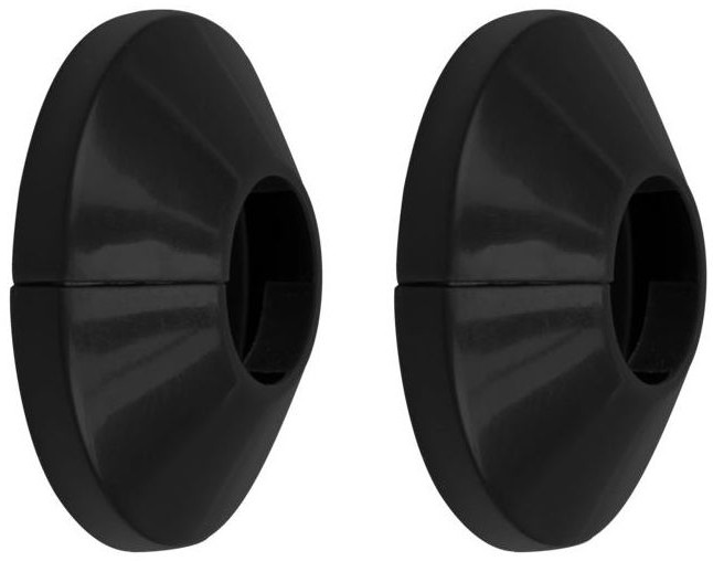 Tycner Rozeta 25 mm czarna 2 szt.