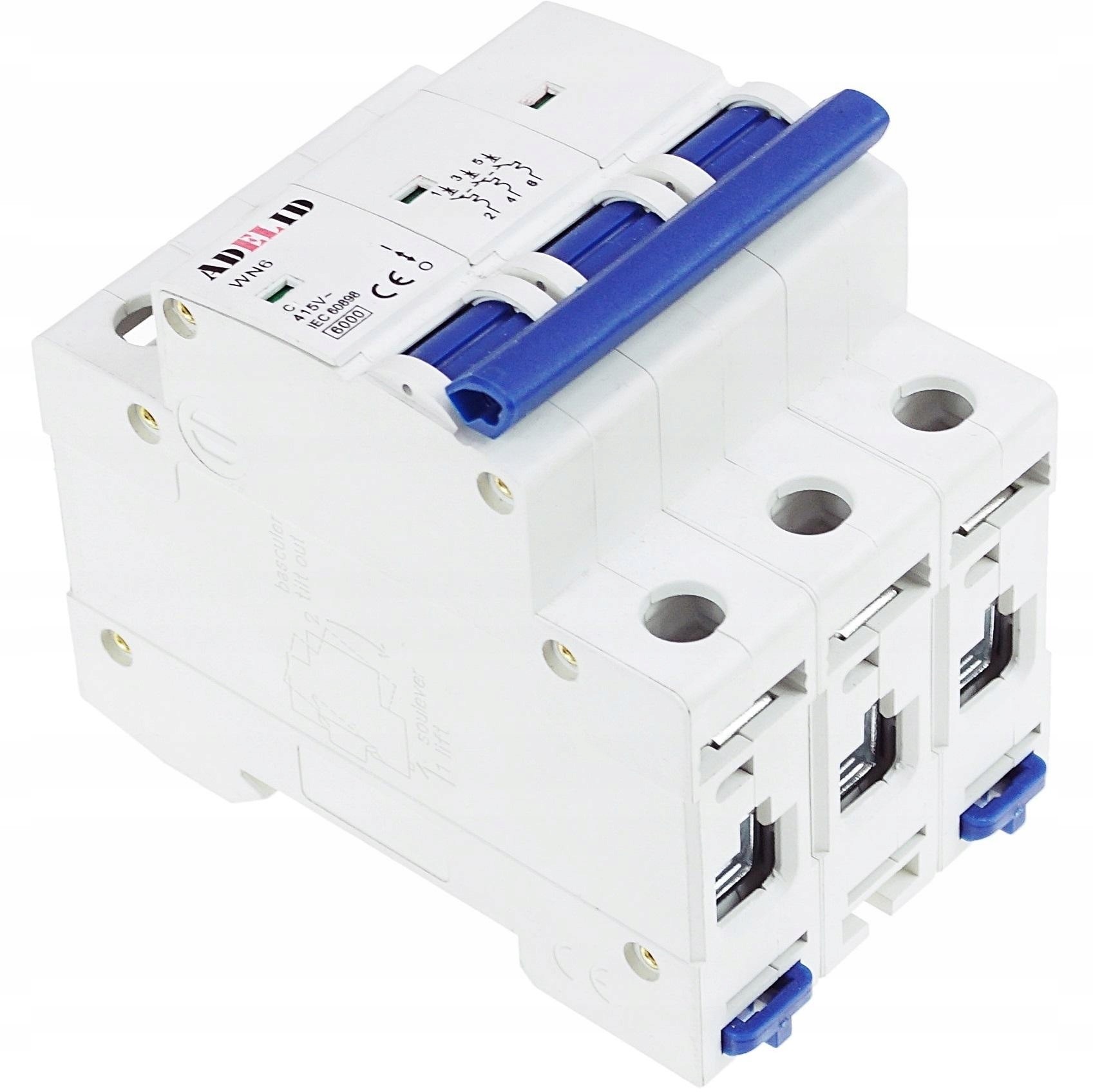 LEGRAND B10 Nadprądowy Bezpiecznik 3P B10A 3F