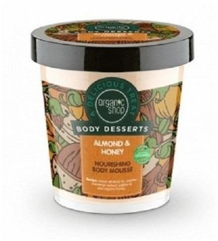 Organic Shop Organic Shop Body Desserts Almond & Honey Nourishing Mousse odżywczy mus do ciała o zapachu migdałów i miodu 450ml