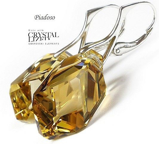 Swarovski Kolczyki Srebro Kolory 22Mm Certyfikat