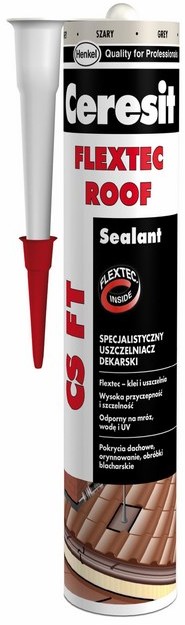 Ceresit Specjalistyczny uszczelniacz dekarski Ceresit 280 ml szary