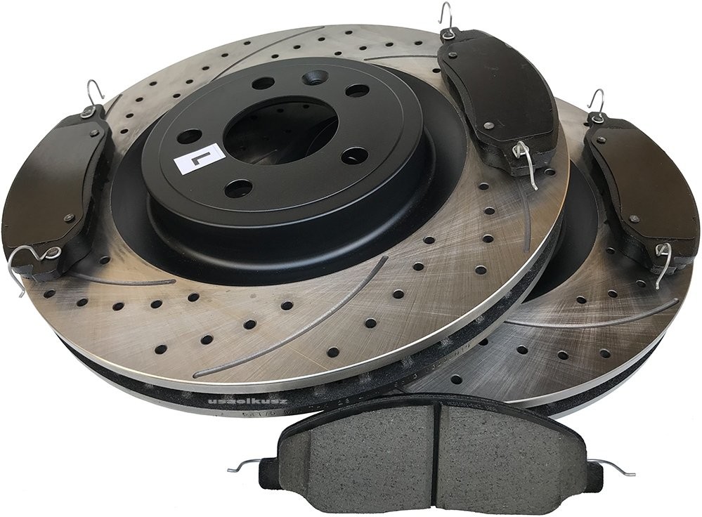 MIKODA Przednie klocki + WIERCONE tarcze hamulcowe 336mm Ford Mustang 2011-2014 54175 NCD1081