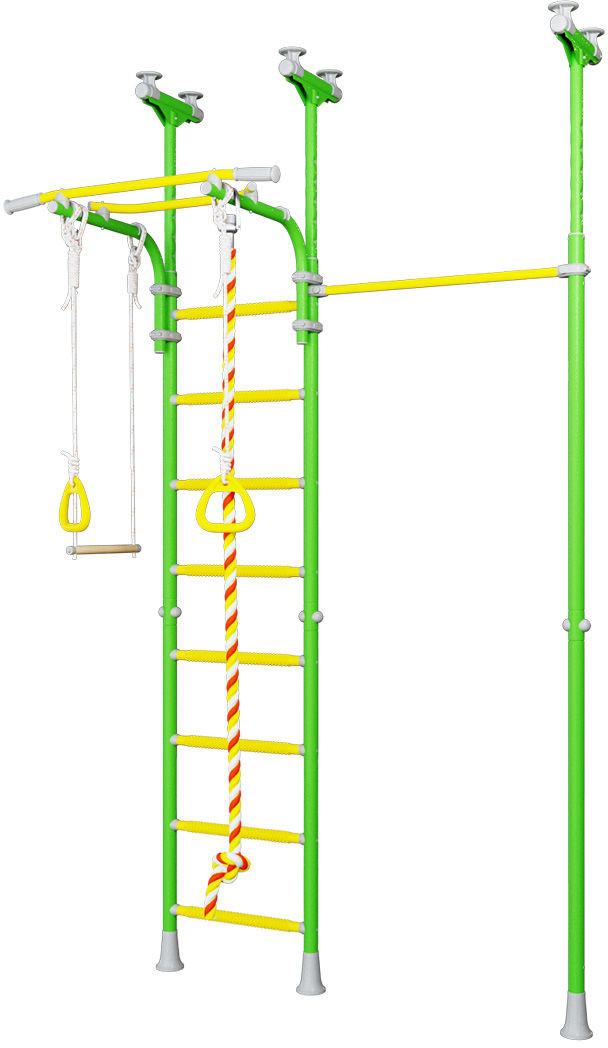 Małpiszon MAŁPISZON Drabinka gimnastyczna Jowisz 3 zielona DSKM-Jowisz-3