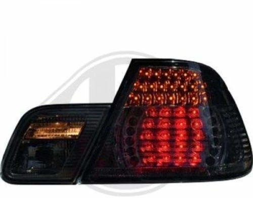 in.pro. in.pro. 1214894 HD tylne światła przezroczyste BMW 3-częściowy zestaw E46 rok produkcji: 98-01, 4-drzwiowe, czarne 1214894