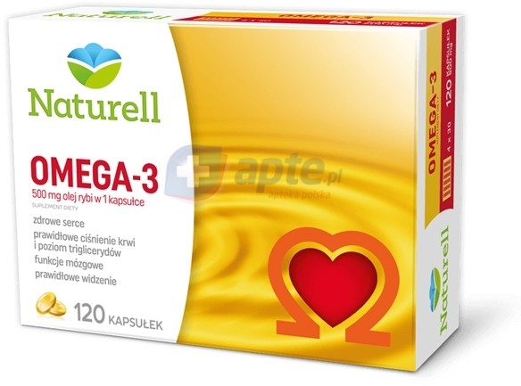 USP Zdrowie NATURELL Naturell Omega-3 500mg x120 kapsułek