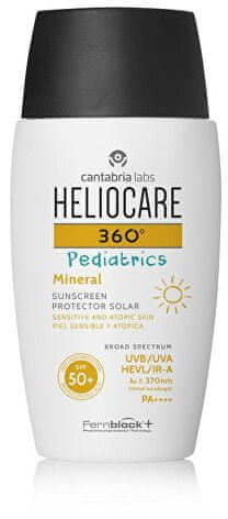 Heliocare Krem przeciwsłoneczny dla dzieci do skóry wrażliwej i atopowej SPF 50+ 360° Mineral )SunCream Mi