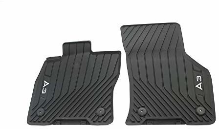 Audi Audi 8Y1061501041 gumowe dywaniki na każdą pogodę, 2 x dywaniki gumowe z przodu, z napisem A3, nie nadają się do Mild-Hybrid/eTFSI 8Y1061501041