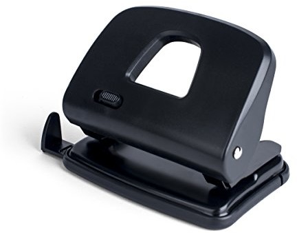 Unbekannt PAVO kasetka na prowadnicę papieru, listwa ze zderzakami 8053148 Premium biura do 20 arkuszy, czarny 8053148