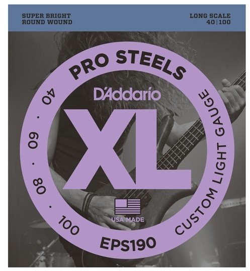 D'Addario EPS190 gitara basowa komplet strun 040  100 EPS190