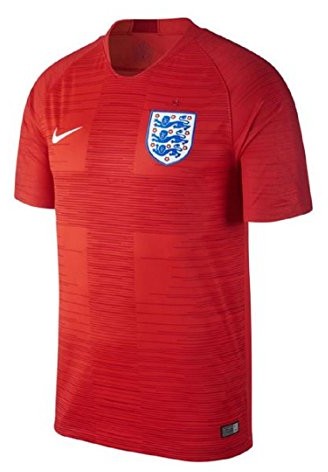 NIKE Nike Koszulka piłkarska dla chłopców Anglii wyjazdowa Mistrzostwa Świata 2018 czerwony czerwony S 893982
