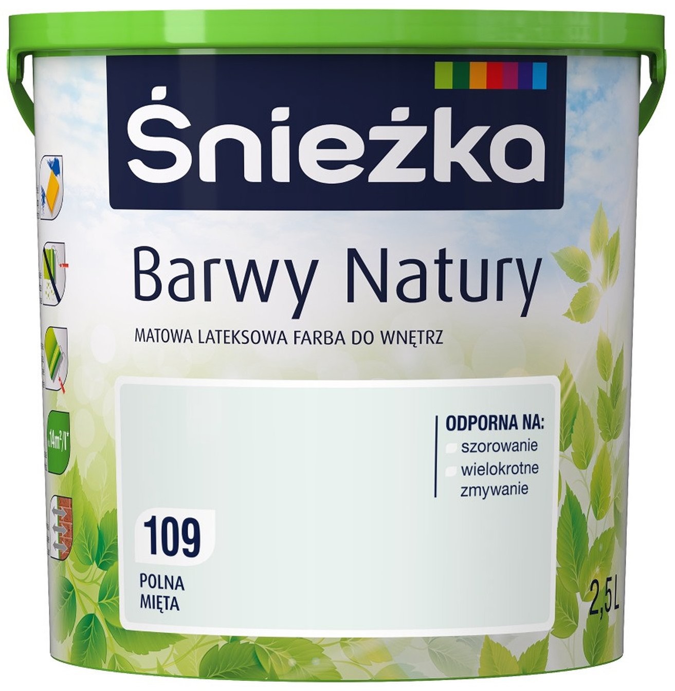 Śnieżka Emulsja Barwy Natury polna mięta 2,5 l