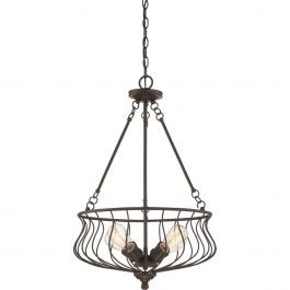 Quoizel Baroness QZS-BNS2818WT lampa wisząca 4x60W/E27 QZS-BNS2818WT