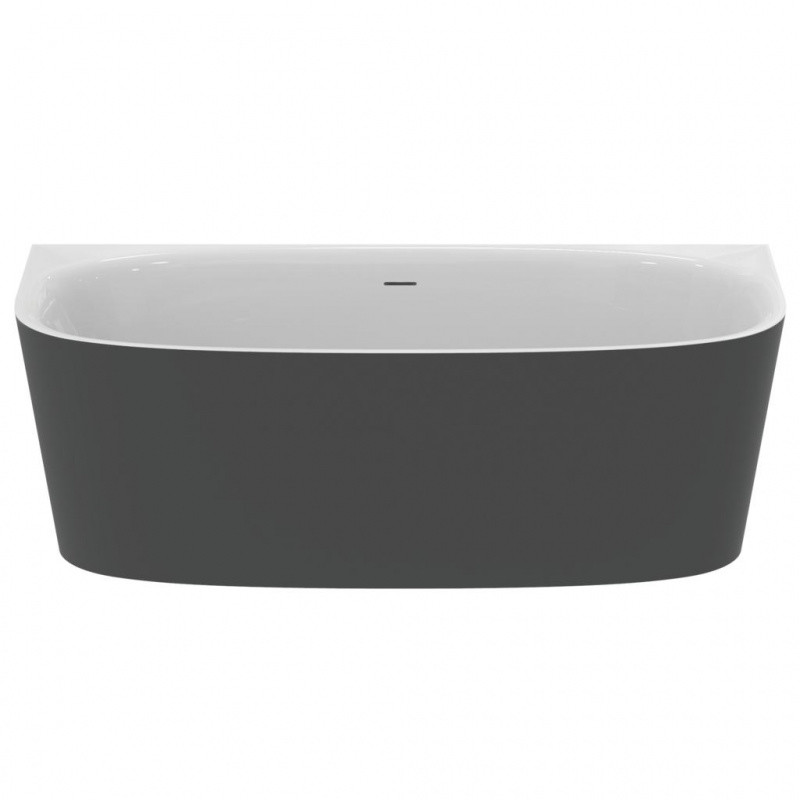 Ideal Standard Dea Wanna wolnostojąca przyścienna 180x80 cm czarny mat/biały T9940V3