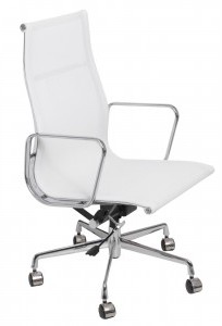 D2.Design INSP. Fotel biurowy CH1191T biała , czarna siatka CH1191T
