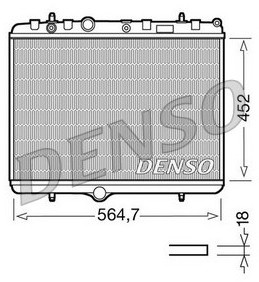 DENSO Chłodnica, układ chłodzenia silnika DRM21055