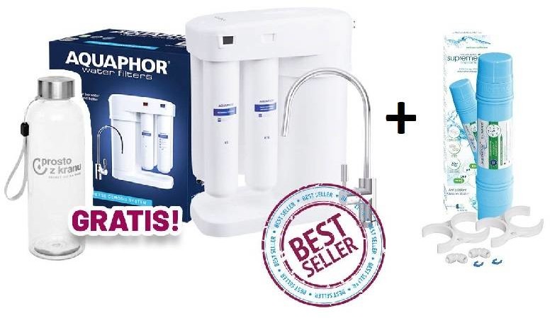 Aquaphor RO-101S MORION - System Odwróconej Osmozy + Biocera do alkalizacji wody MORION S DWM-101S + Biocera
