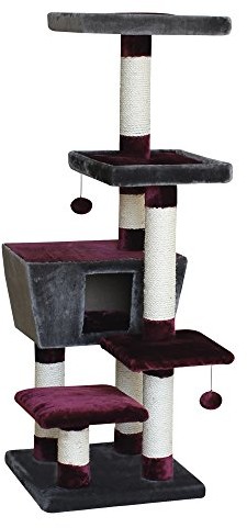 Nobby Szary drzewo motega na zadrapania, bordowy  63063  68 63063-68