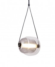 KingHome Lampa wisząca GANDER czarna - aluminium, szkło XCP9354