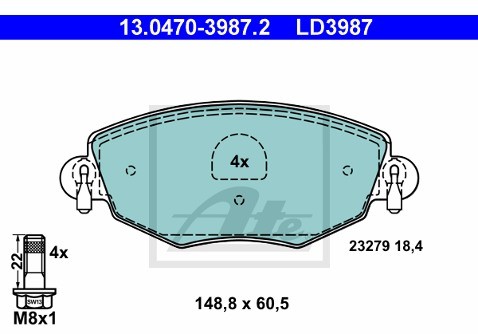 ATE (Continental Aftermarket GmbH) 13.0470-3987.2