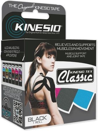 Tape Kinesio Kinesio Tex Gold Classic 5cm x 4m CZARNY (USA 850989002416