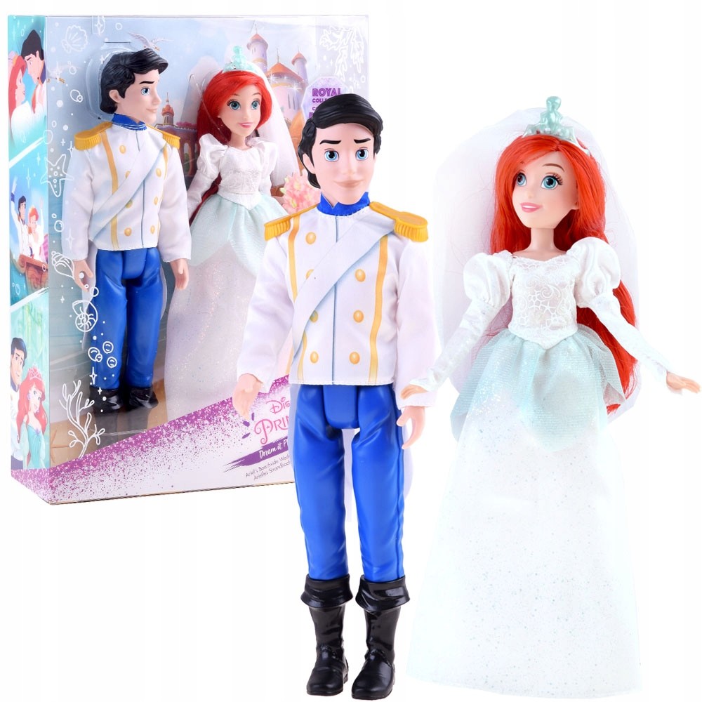 Disney Księżniczki Lalka Arielka Książę Eryk Ślub