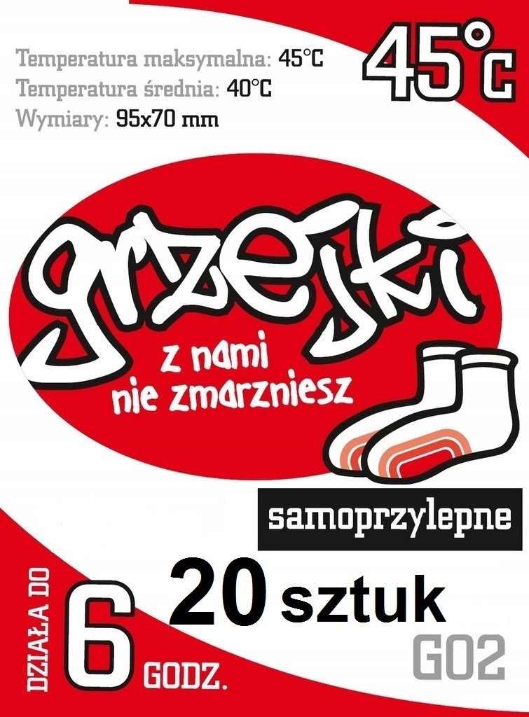Grzejki Ogrzewacze do skarpet stóp nóg butów Para
