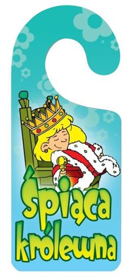 Zawieszka na klamkę ŚPIĄCA KRÓLEWNA