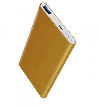 SBS 5000 mAh USB 2.1A Gold