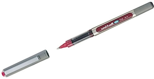 Mitsubishi Pencil Uni-ball pióro kulkowe, grubość linii: ok. 0,4 mm, kolor atramentu: czarny, czerwony (Weinrot) F802016