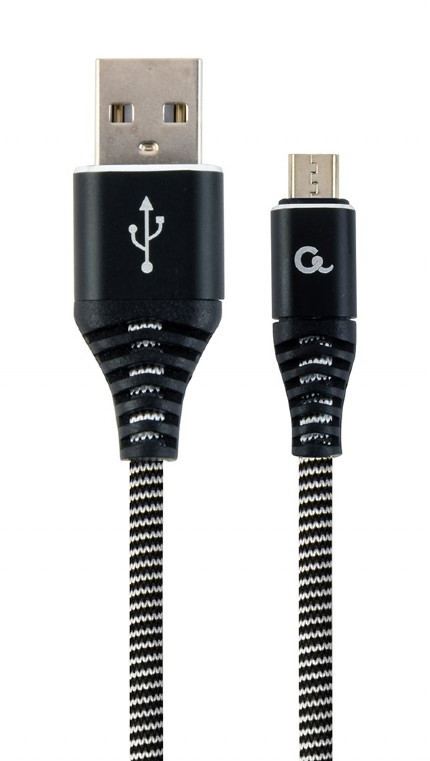 Gembird KABEL MICRO USB 2.0 AM-MBM5P 2M,CZARNY/BIA CC-USB2B-AMMBM-2M-BW Zamów do 16:00 wysyłka kurierem tego samego dnia! CC-USB2B-AMMBM-2M-BW