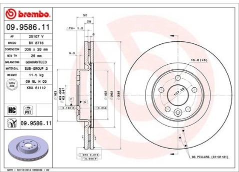 BREMBO 09.9586.11