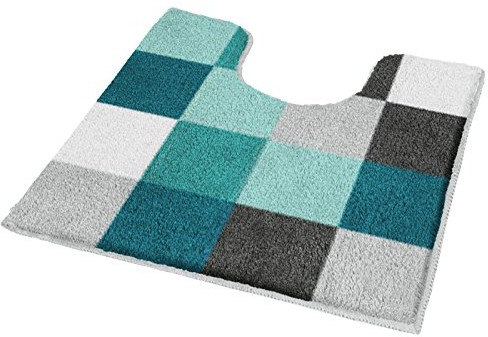 Kleine Wolke 5426675129 Caro Toiletmat, 55 x 55 cm, petroleumblauw 5426675129