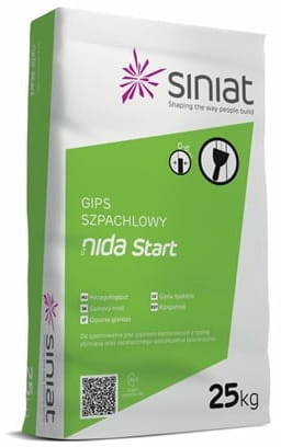 Siniat Gips szpachlowy Nida Start 25 kg