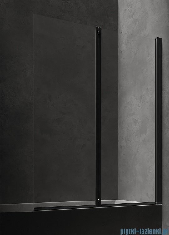 OMNIRES Kingston parawan nawannowy 2-częściowy 120x150 cm przejrzyste XHE20BLTR